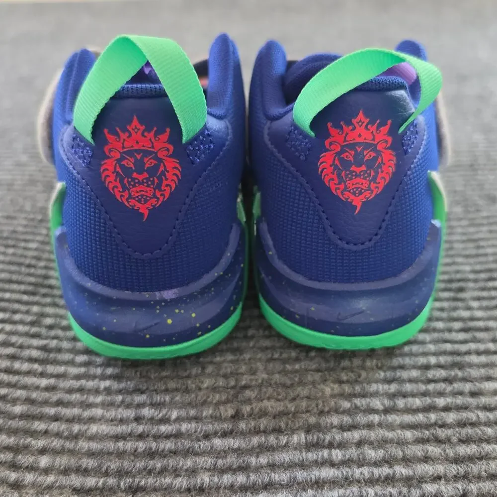 Nike LeBron Witness VII PS Kaleidoscope Blue Size Kids Size 1Y Basketball Shoes